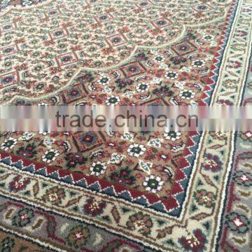 Black-Beige Mahi Tabriz Woolen and Silk Carpet photo-4