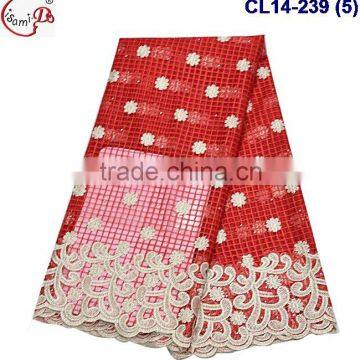 CL14-239 Fashion Fantastic Adorable Lovely Dot Pattern Charming Romantic Design Net Lace Fabric Material for Dating in 2016 photo-5