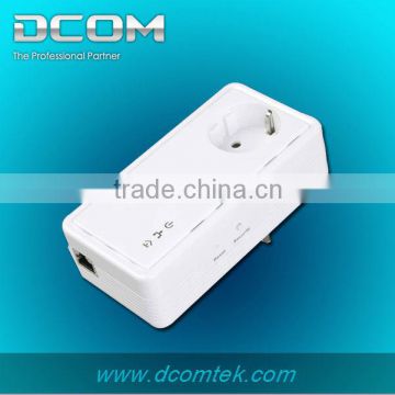 home plug ethernet bridge 85M Wallmount Passthrough Power line Adapter