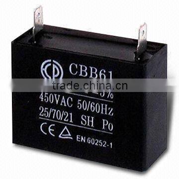 Startup and Running Capacitor for Ventilator, Electric and Exhaust Fans
