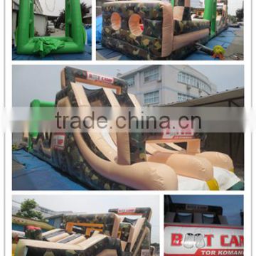 Boot camp inflatable obstacle course, inflatable army track obstacle