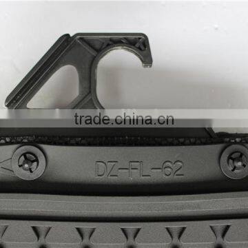Rubber Carpet Trim Car Floor Mats - Heavy Duty Black Liners for VW Touran photo-3
