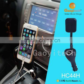 Car accessory universer vehicle holder with magnet two usb car charger