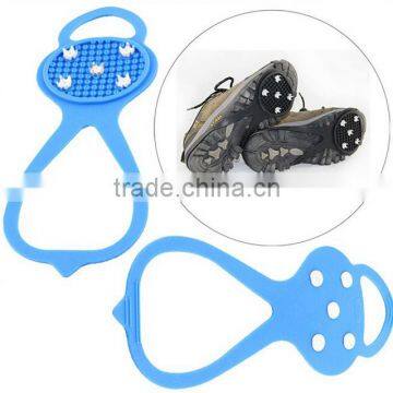 2016 Promotion Anti-slip Silicone Rubber Reusable Shoe Covers Rain Snow Ice Climbing Crampons photo-4