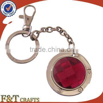 Ladies key chain bag hanger purse hanger with rhinestone