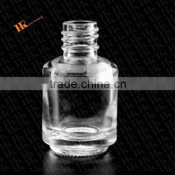 Round Cylinder Nail Polish Bottle Flint Clear Glass Bottle