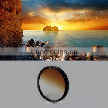 TS-GCF DSLR Camera gradual color filter,gradual brown color filter,Color graduated brown lens filter