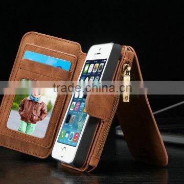New Arrival Factory Price 2 in 1 Wallet Phone Case For Iphone 5/5s photo-3
