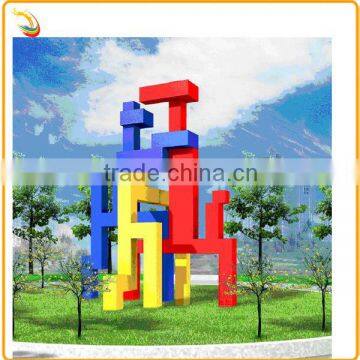 Garden Decorative Stainless Steel Colorful Abstract Sculpture