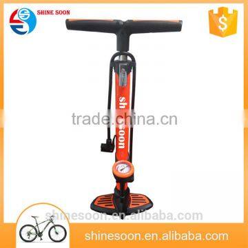 High pressure top quality Iron bicycle floor pump, pump for car tire