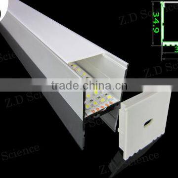 Customized Ceiling Bar LED Aluminium LED Profile With PMMA Diffuser