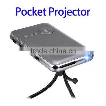 OEM Ultra-Thin Home Theater Projector,Mini Smart DLP LED Projector with Tripod