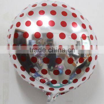 45*45cm silver polka dot ballons wedding decoration balloons