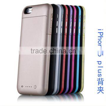 TOP Quality High Capacity 2 in 1 Portable Extended Rechargeable Power Battery Case Cover for iPhone 6 Plus