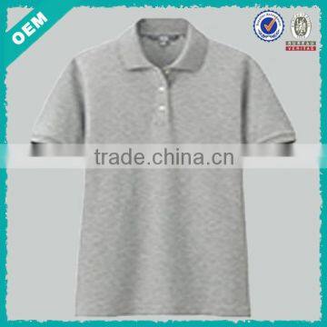 Dark grey casual t shirt,fashion ladies t shirt,cheap plain polo t shirts(lyt070028)