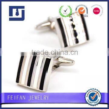 USB magnetic double initial cufflinks OEM and ODM Brand Square Cufflinks