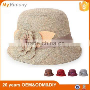 Women fedora custom bucket hats bulk wholesale