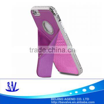 Wholesale For ip6s Leather Material Mobile Phone Stand Back Cases