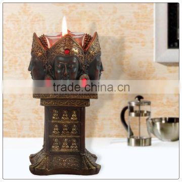 Antique Thailand Buddha candle holder ,Buddha statue ,Fengshui Statue