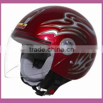 red half face helmet JK 200