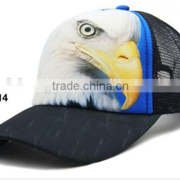 Hot Selling Fashion Mesh Sublimation Trucker Cap Flat Bill Trucker Cap