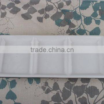 cheap china dishes rectangle divided plate