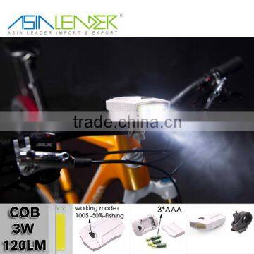Professional Lighting Products BT-4868 100%-50% Lighting-Flash ABS 3W COB Bicycle Light LED