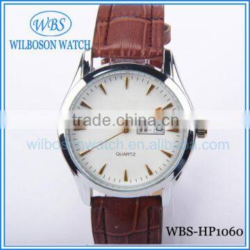 Japan miyota movement fashion leather man watch