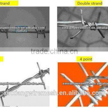 galvanized barbed wire price (ISO9001 Factory)