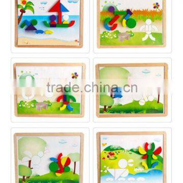 early learning wooden education toy diy construction blocks toys for kids