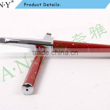 ANY New Arrival Mental Handle Pure Color Flat Hair Gel Nail Art Brush Hot Sale photo-6