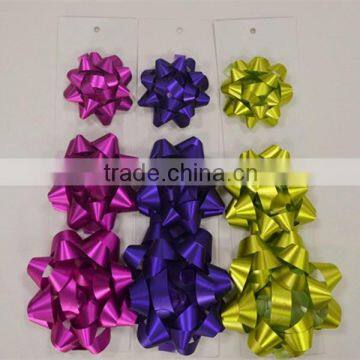 2015 New Matte Metallic PP Star Bow