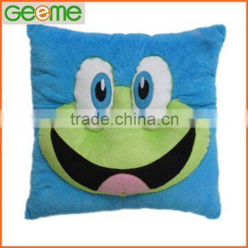 JM8781 Stuffed Square Cushion with Frog Face