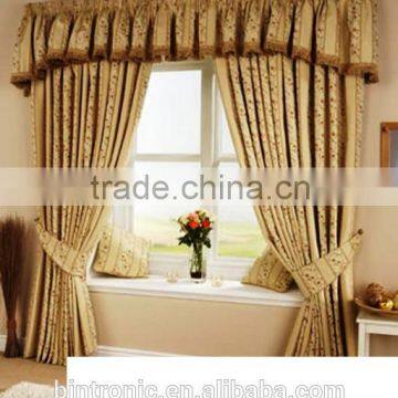 Bintronic Interior Window Covering Screw Rod Driven Track with Electric Motor Blackout Window Curtain