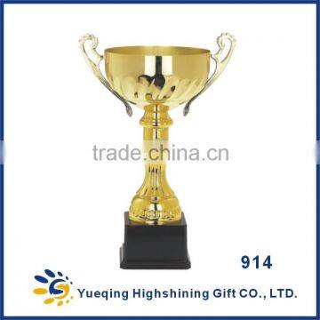 Blank Black Plastic Base Competition Golden Gold Awards Sports Football World Cup Trophy photo-3