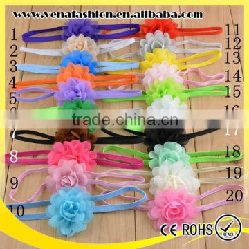 custom adjustable thin elastics headband for babies