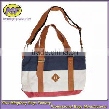 High Quality Custom Made Canvas Fashion Bags with Leather Trim for Japanese