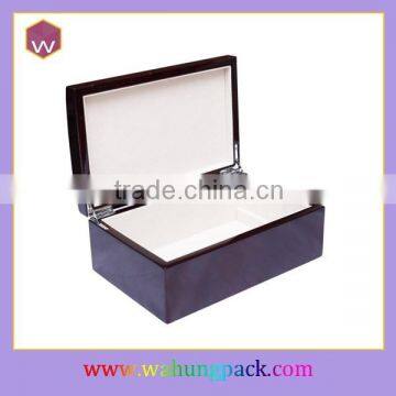 high laquer empty wood box custom order accept glossy wooden gift box