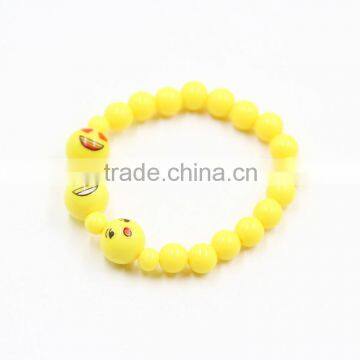 Whosale Fashion Friendship Mens Emoji Bead Bracelets