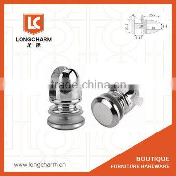 Longcharm furniture hardware factory metal shelf clips for bathroom glass shelf