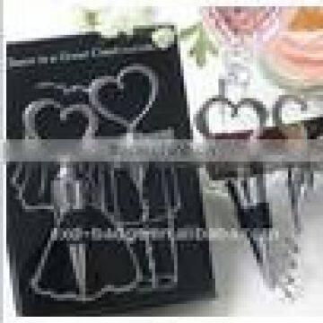 custom metal wedding lover bottle opener