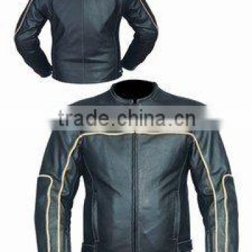 DL-1216 Leather Motorbike Racing Jacket , Sports Wears