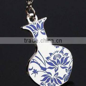 Blue And White Porcelain Keychains