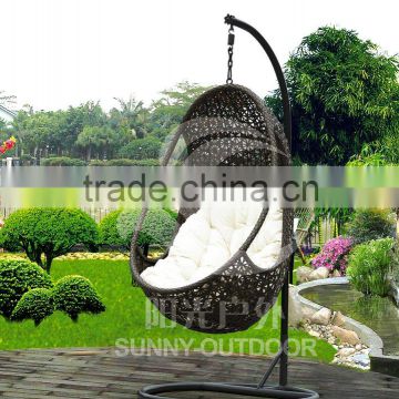 Outdoor Furniture Poly Rattan Hanging Chair Garden Swing Chair Factory Price