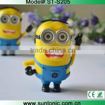 Promotional gifts--Minion 2013 new mini speaker with mirco sd card,usb,earphone supporting