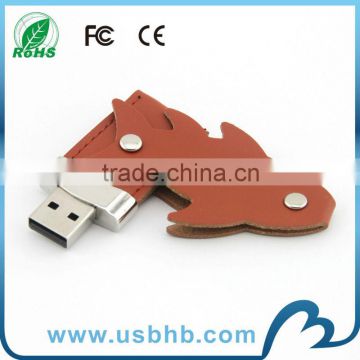 2014 Best selling 64gb leather usb flash disk in 1-64GB