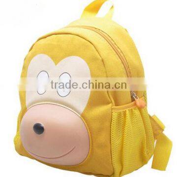 2015 fashion cute girls cartoon school bag, polyester girls school backpack