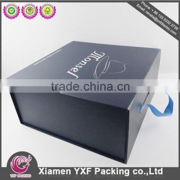 Foil Stamping overflap rigid packaging paper box, rigid box