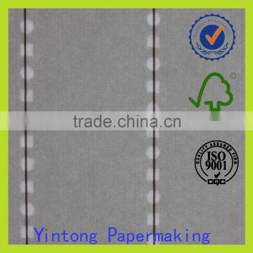 security thread paper with silver thread