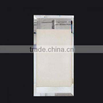 0814-5 Polished Chrome Reflector Bevelled Mirror Shade White Cotton Wall Light for Hotel Corridors Aisle Wall photo-4